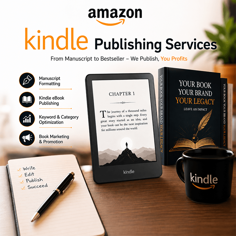 Kindle ebook and paperback ready for Amazon KDP publishing